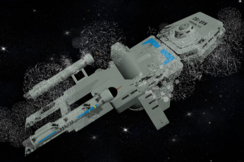 Картинка космос арт космический корабль вселенная звезды