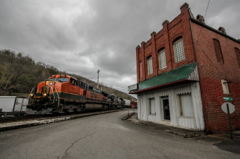 Картинка техника поезда состав локомотив рельсы дорога железная