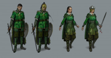 Картинка 3д+графика _science+fiction доспехи воины