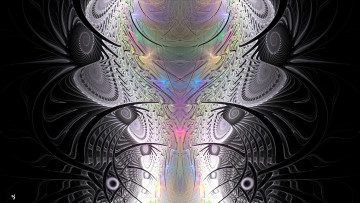 Картинка 3д+графика фракталы+ fractal узор фон цвета