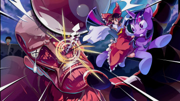 Картинка аниме *unknown+ другое девочка shingeki no kyojin пони touhou panty and stocking with garterbelt титан арт