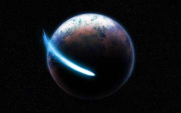 Картинка космос арт планета звезды