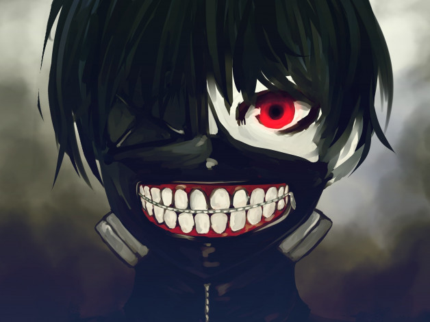 Обои картинки фото аниме, tokyo ghoul, токийский, гуль, kaneki, ken