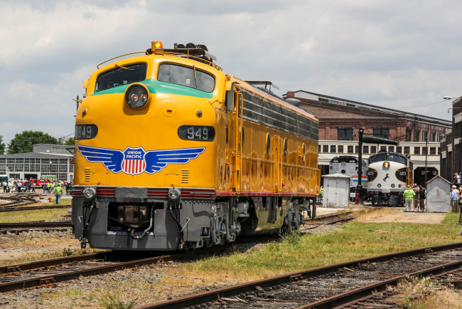 Обои картинки фото техника, локомотивы, локомотив, рельсы, дорога, железная