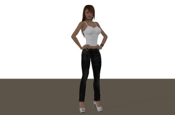 Картинка 3д+графика люди+ people девушка фон взгляд