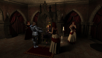 Картинка 3д+графика фантазия+ fantasy девушки взгляд фон мужчина