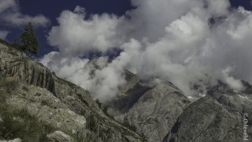 Картинка природа горы облака