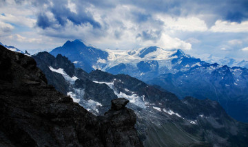 Картинка природа горы облака