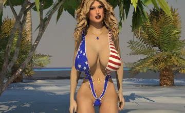 Картинка 3д+графика люди+ people фон взгляд девушка