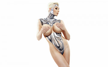 Картинка девушки marie+claude+bourbonnais ноги фигура marie claude bourbonnais тело сиськи bodypaint wallpapers блондинка больяшая грудь поза