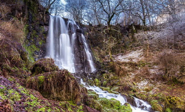 Обои картинки фото природа, водопады, водопад, река, лес