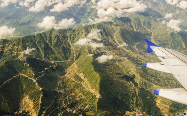 Обои картинки фото природа, горы, вид, сверху