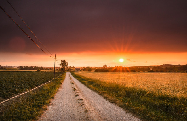 Обои картинки фото природа, восходы, закаты, рассвет