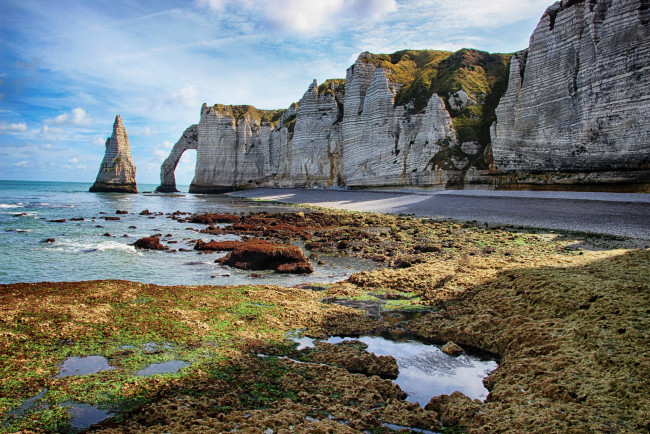 Обои картинки фото природа, побережье, океан, скалы, пляж