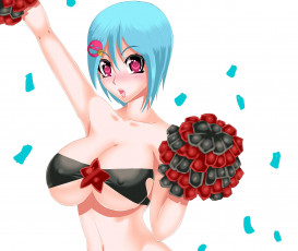 Картинка разное арты девушка взгляд фон