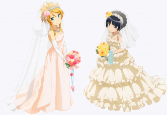 Картинка аниме oreimo фон взгляд девушки