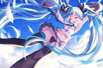 Картинка аниме vocaloid hatsune miku