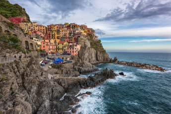 Картинка manarola+-+cinque+terre+ italy города -+панорамы побережье