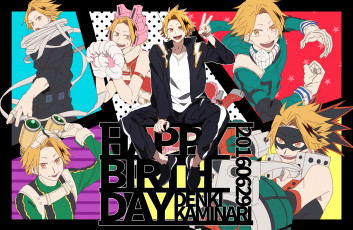 Картинка аниме boku+no+hero+academia kaminari denki