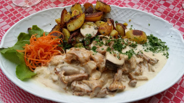 Картинка еда грибы +грибные+блюда картошка мясо