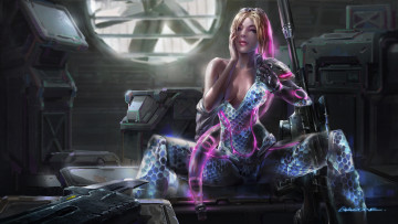 Картинка фэнтези девушки оружие арт девушка