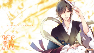 Картинка taishou+x+alice аниме парень фон взгляд