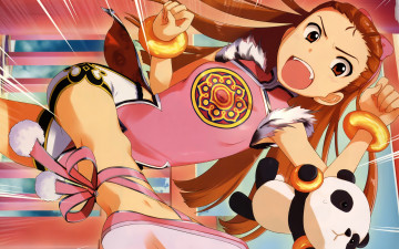 Картинка аниме idolm@ster фон взгляд девушка