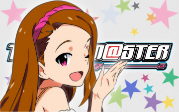Картинка аниме idolm@ster фон взгляд девушка