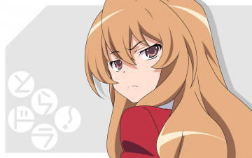 Картинка аниме toradora девушка взгляд фон