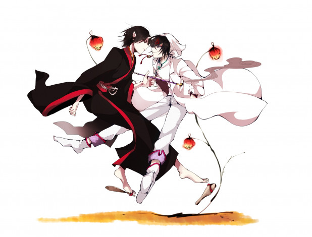 Обои картинки фото аниме, hoozuki no reitetsu, hoozuki, hakutaku