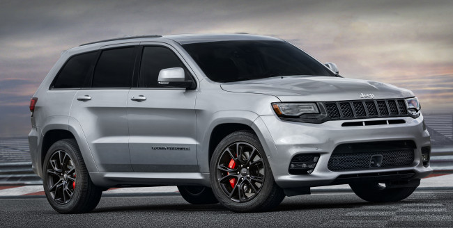 Обои картинки фото автомобили, jeep, 2017г, grand, cherokee, srt