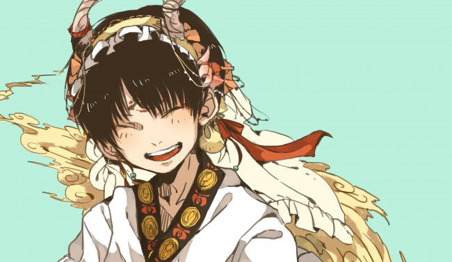 Обои картинки фото аниме, hoozuki no reitetsu, hakutaku