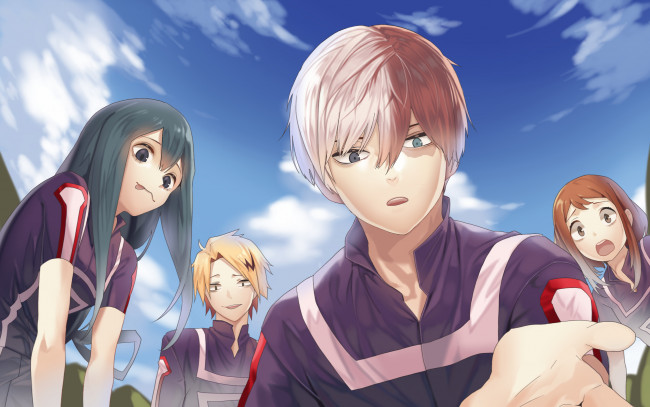 Обои картинки фото аниме, boku no hero academia, герои