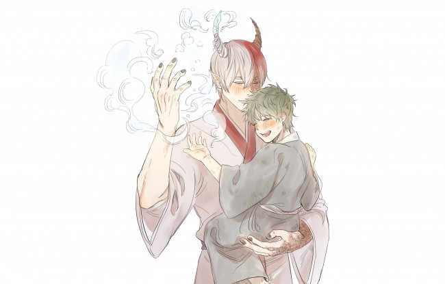 Обои картинки фото аниме, boku no hero academia, парни