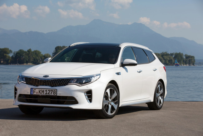 Обои картинки фото автомобили, kia, optima, sportswagon, gt, line, worldwide, 2016г
