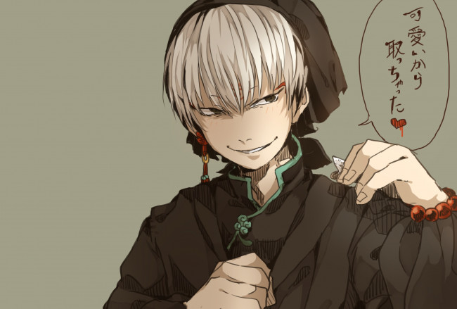 Обои картинки фото аниме, hoozuki no reitetsu, hakutaku