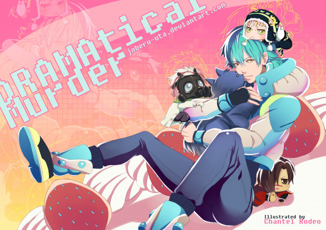 Обои картинки фото аниме, dramatical murder, аоба