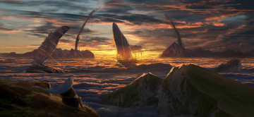 Картинка фэнтези иные+миры +иные+времена пейзаж