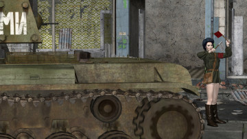 Картинка 3д+графика армия+ military фон взгляд девушка