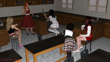 Картинка 3д+графика люди+ people фон взгляд девушки