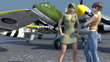 Картинка 3д+графика люди+ people фон взгляд девушки