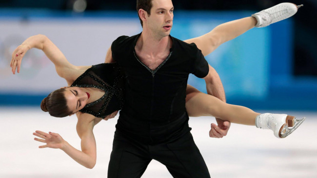 Обои картинки фото спорт, фигурное катание, девушка, парень, выступление