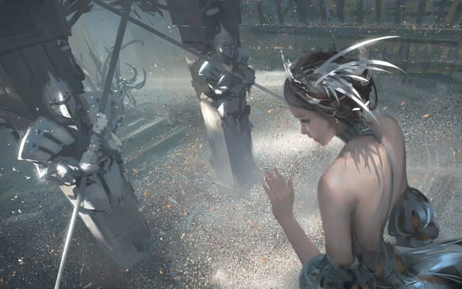 Обои картинки фото фэнтези, _ghost blade ,  призрачный клинок, призрачный, клинок, ghost, blade, девушка