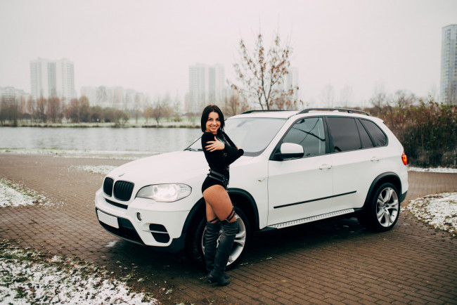 Обои картинки фото bmw girl, автомобили, -авто с девушками, girl, bmw