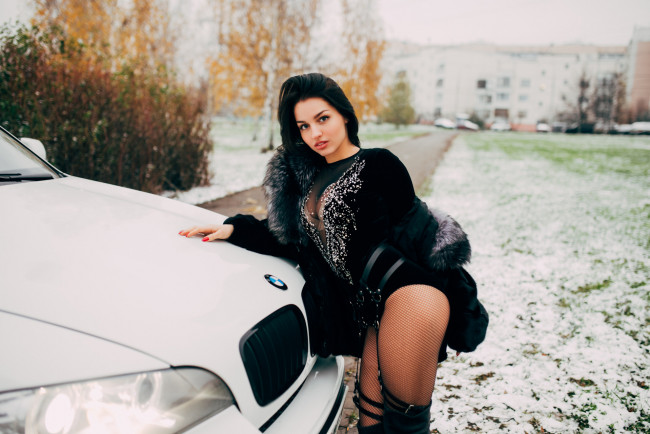 Обои картинки фото bmw girl, автомобили, -авто с девушками, girl, bmw
