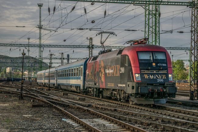 Обои картинки фото техника, электровозы, локомотив, состав