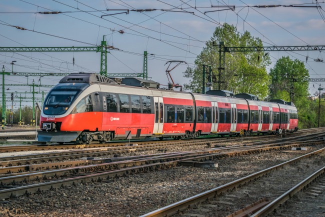 Обои картинки фото техника, электровозы, локомотив, состав