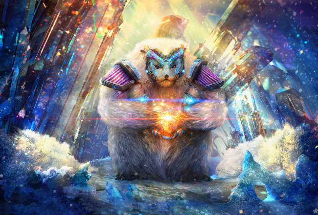 Обои картинки фото фэнтези, существа, магия, взгляд, фон, существо