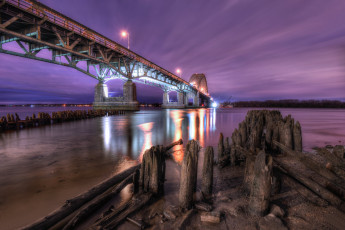 Картинка города -+мосты простор