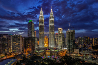 обоя города, куала-лумпур , малайзия, простор